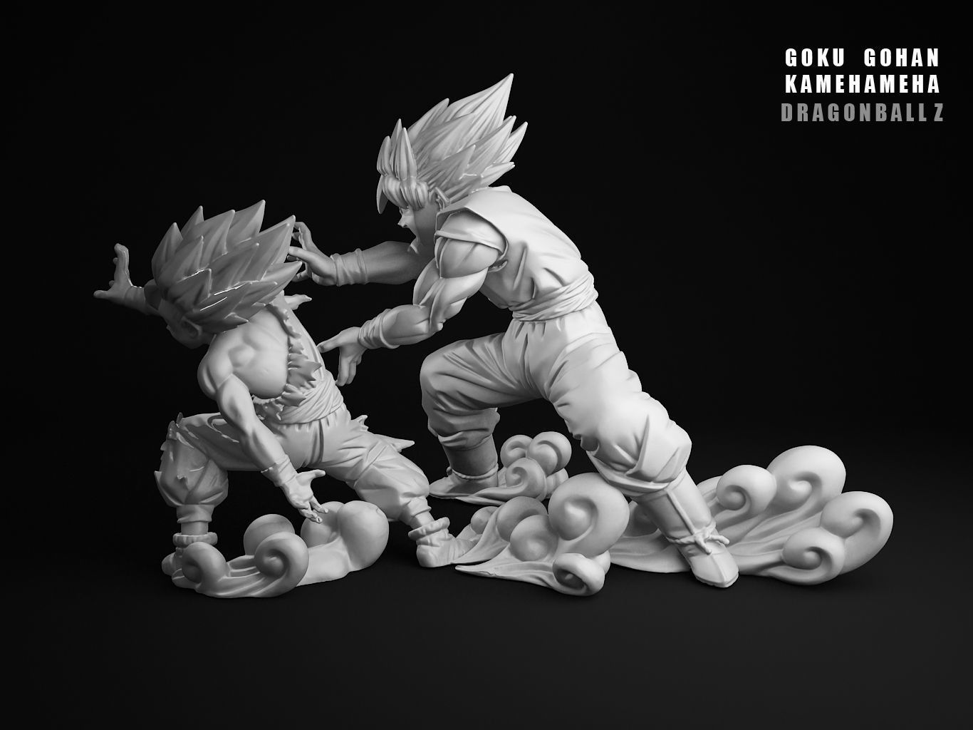 GOHAN GOKU KAMEHAMEHA 3D model_23