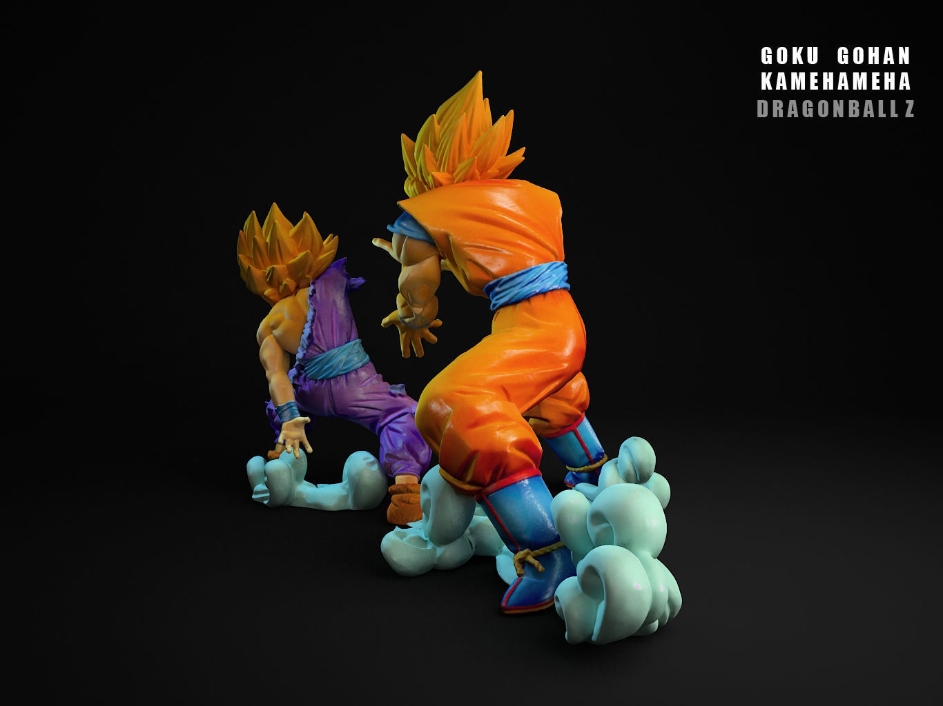 GOHAN GOKU KAMEHAMEHA 3D model_15