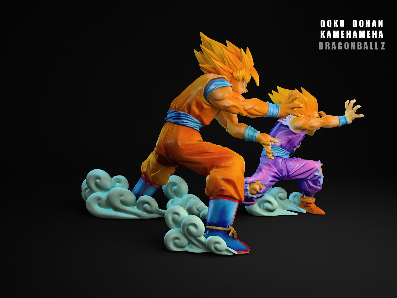 GOHAN GOKU KAMEHAMEHA 3D model_18