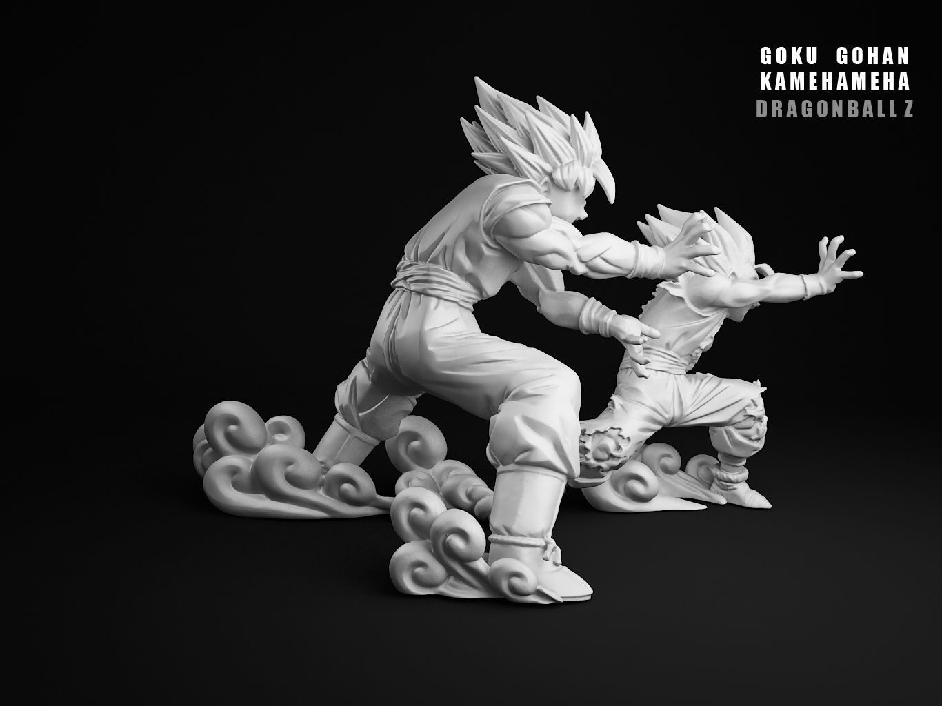 GOHAN GOKU KAMEHAMEHA 3D model_27