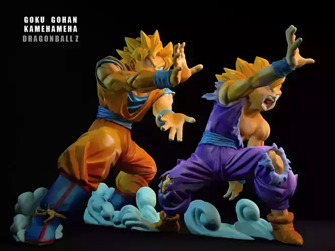 GOHAN GOKU KAMEHAMEHA 3D model