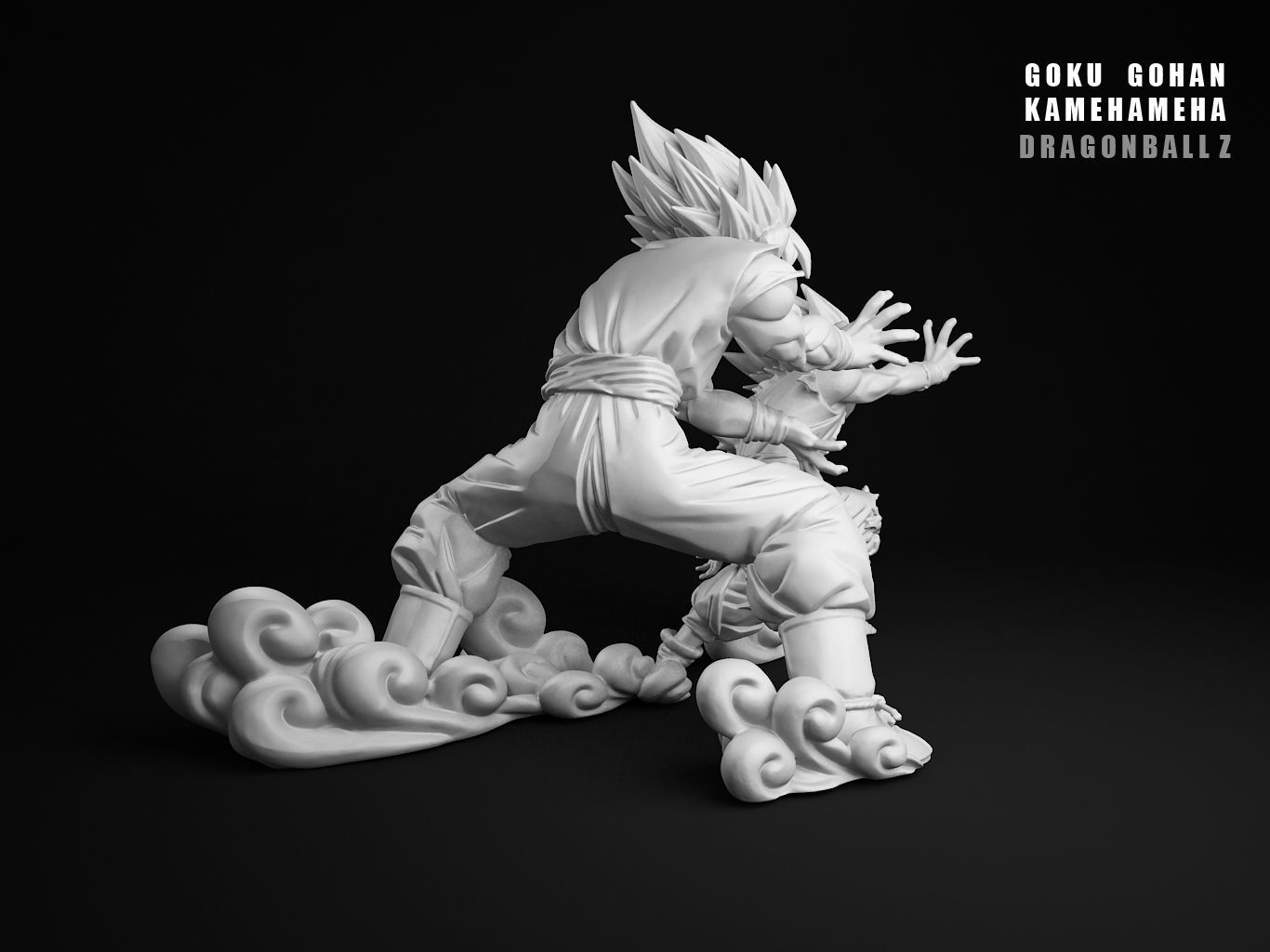 GOHAN GOKU KAMEHAMEHA 3D model_26