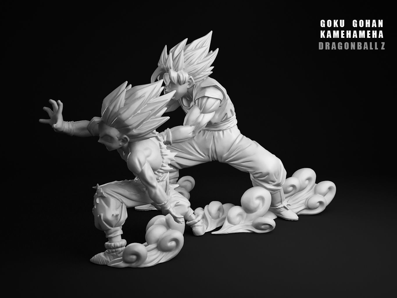 GOHAN GOKU KAMEHAMEHA 3D model_22