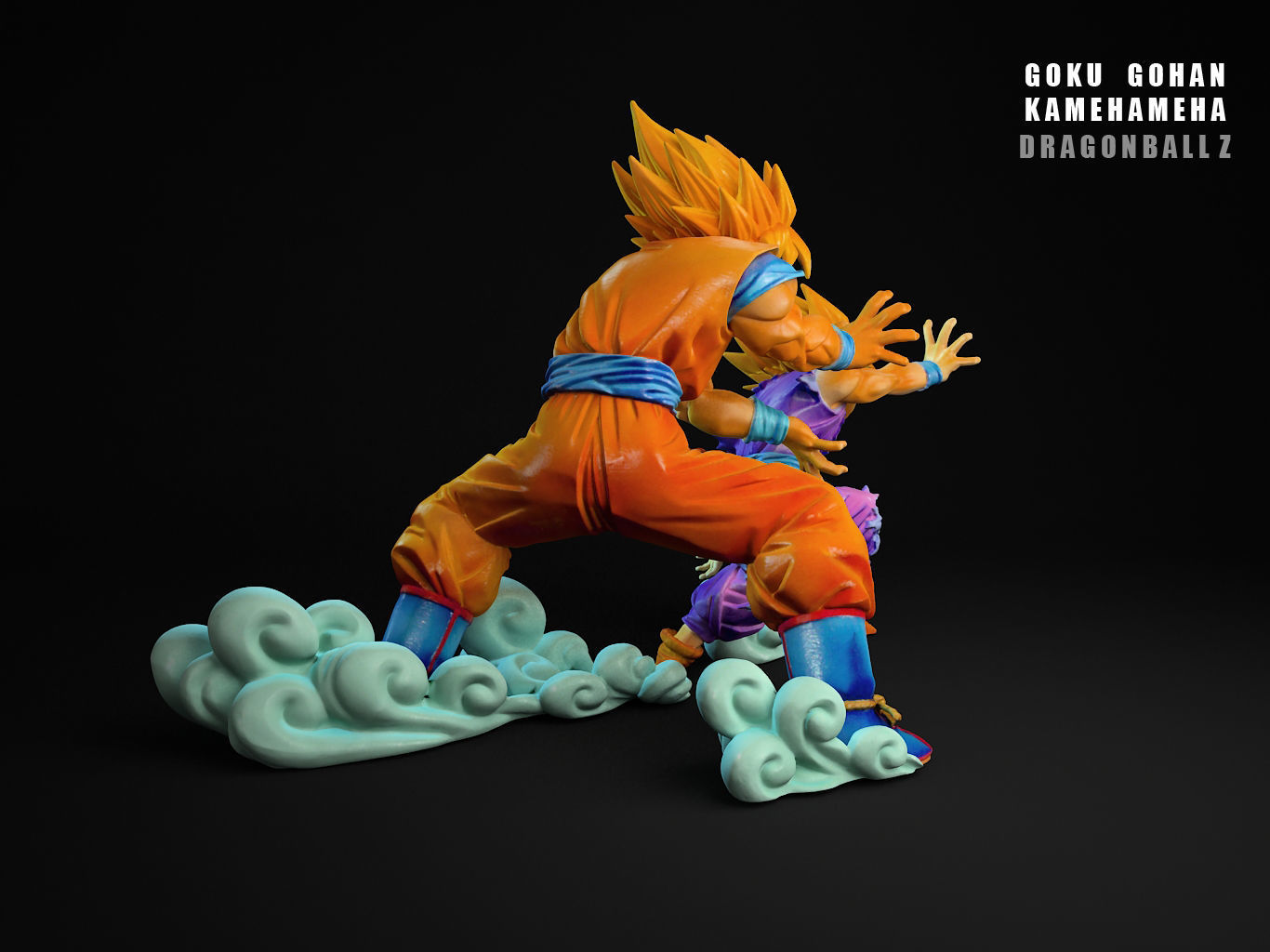 GOHAN GOKU KAMEHAMEHA 3D model_17