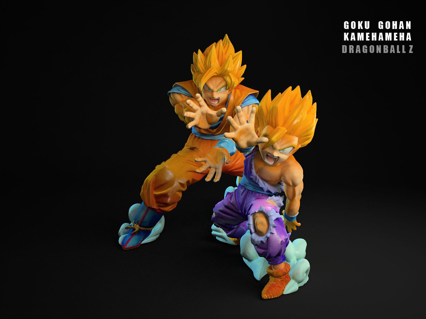 GOHAN GOKU KAMEHAMEHA 3D model_20