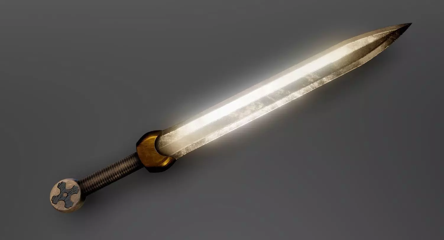 Gladius Sword Low-poly 3D model_0