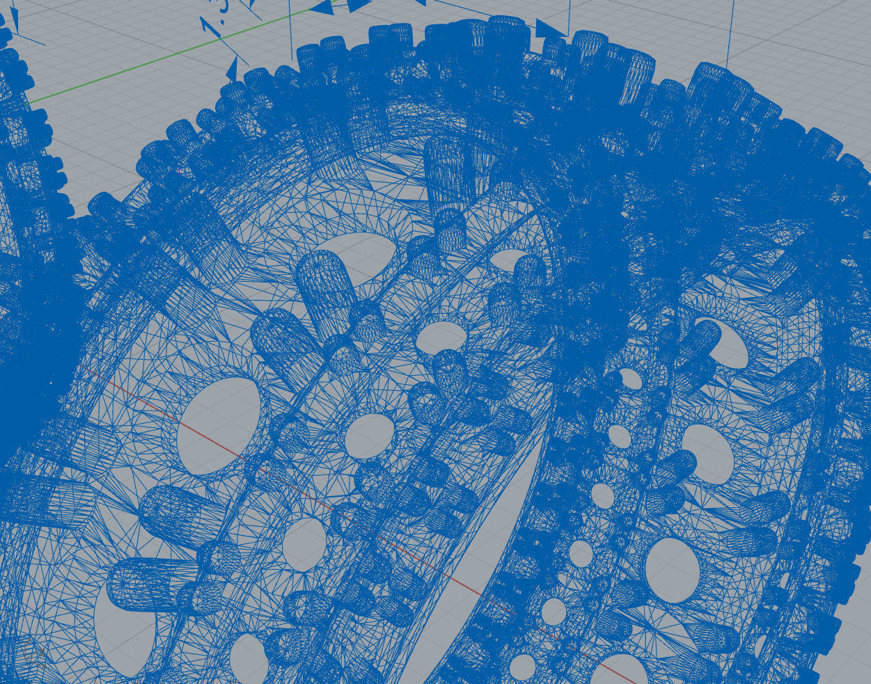 Diamond tire ring  3D print model_5