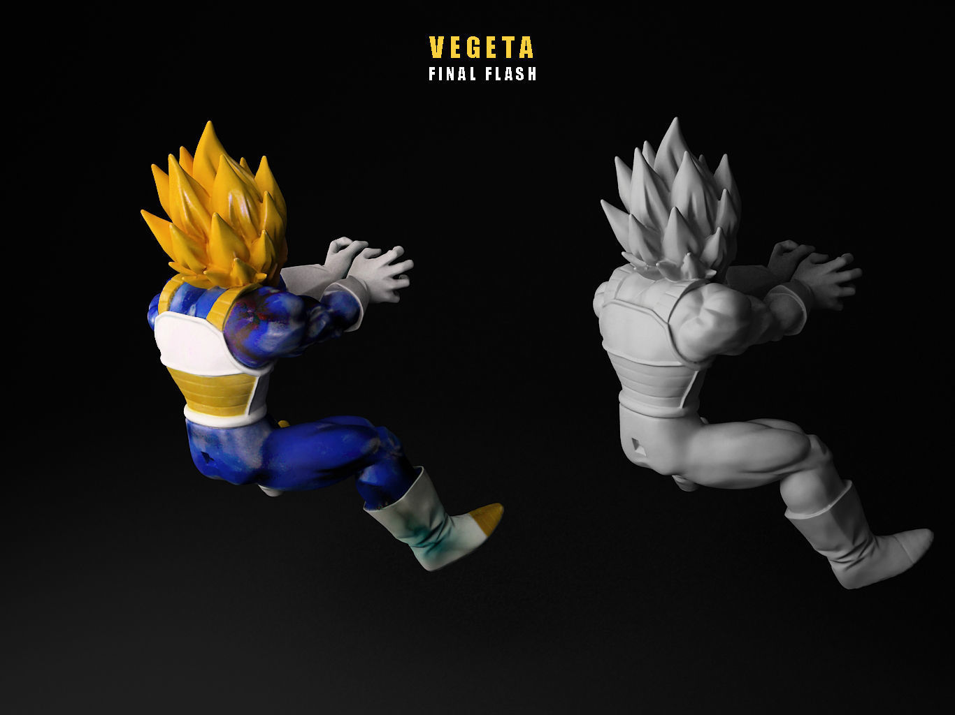 VEGETA FINAL FLASH 3D model_9
