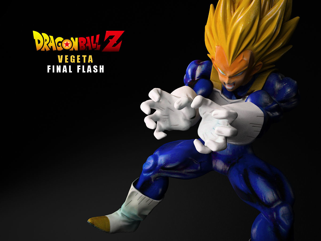 VEGETA FINAL FLASH 3D model_2