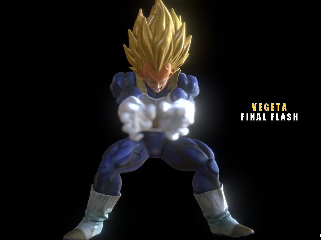 VEGETA FINAL FLASH 3D model_13