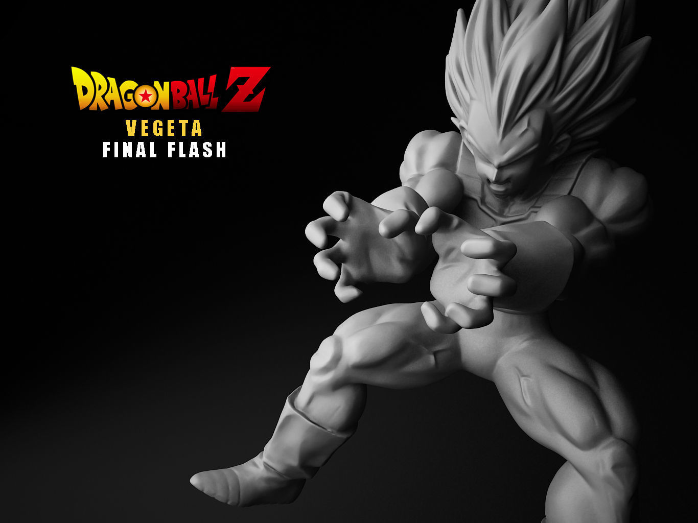 VEGETA FINAL FLASH 3D model_3