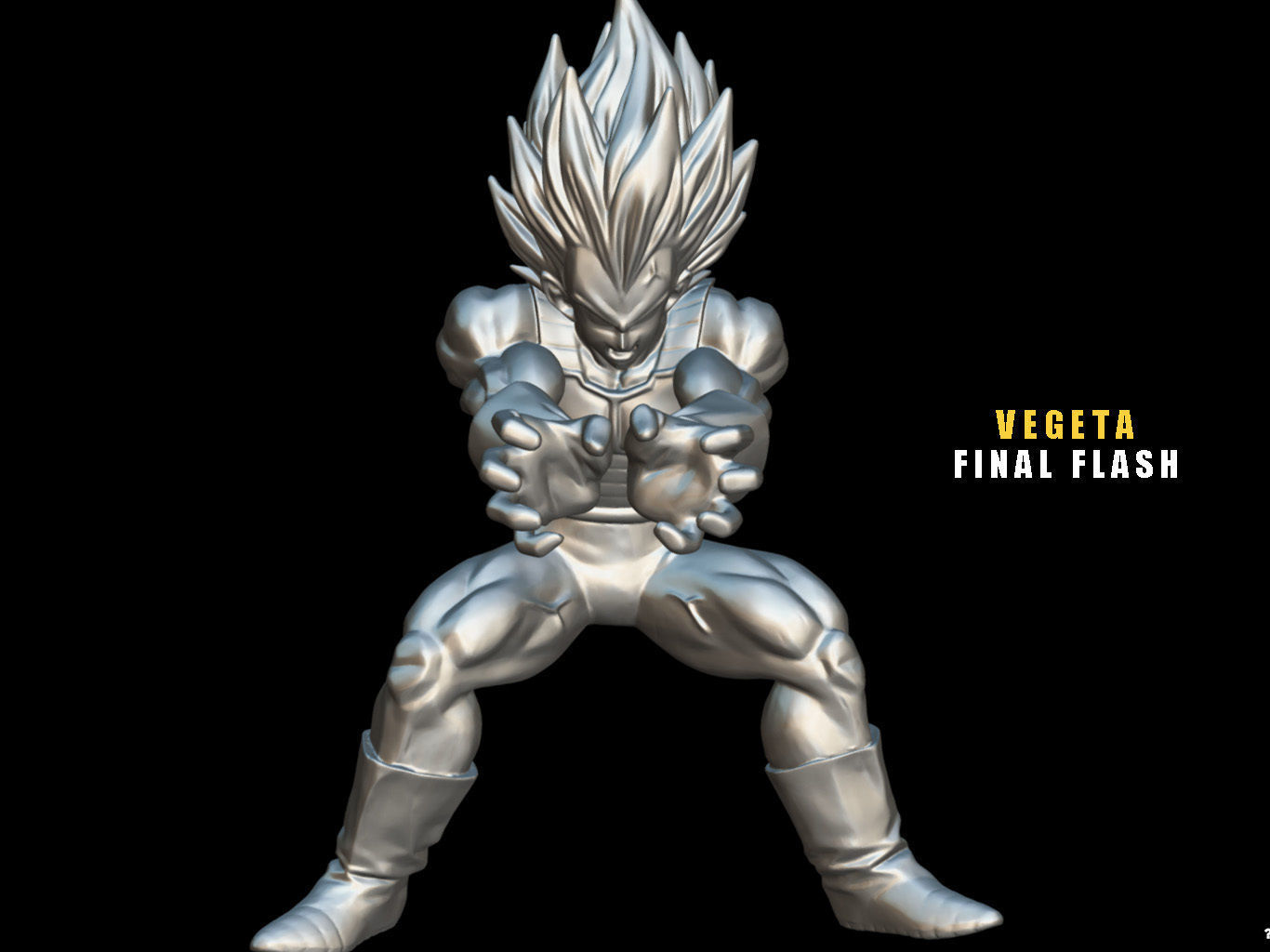 VEGETA FINAL FLASH 3D model_14
