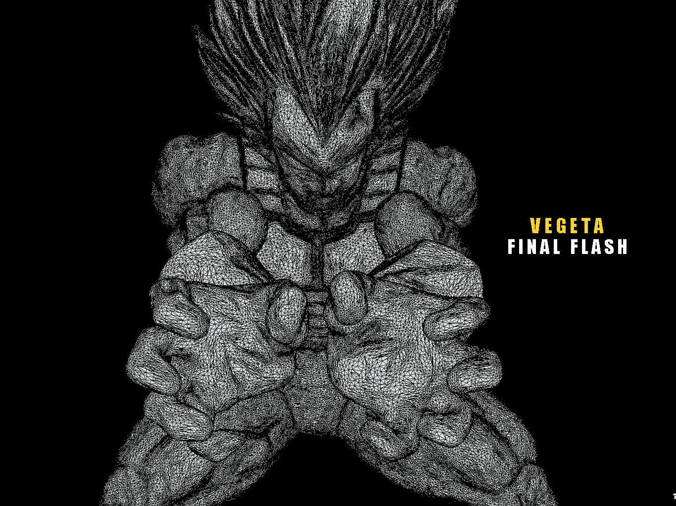 VEGETA FINAL FLASH 3D model_15