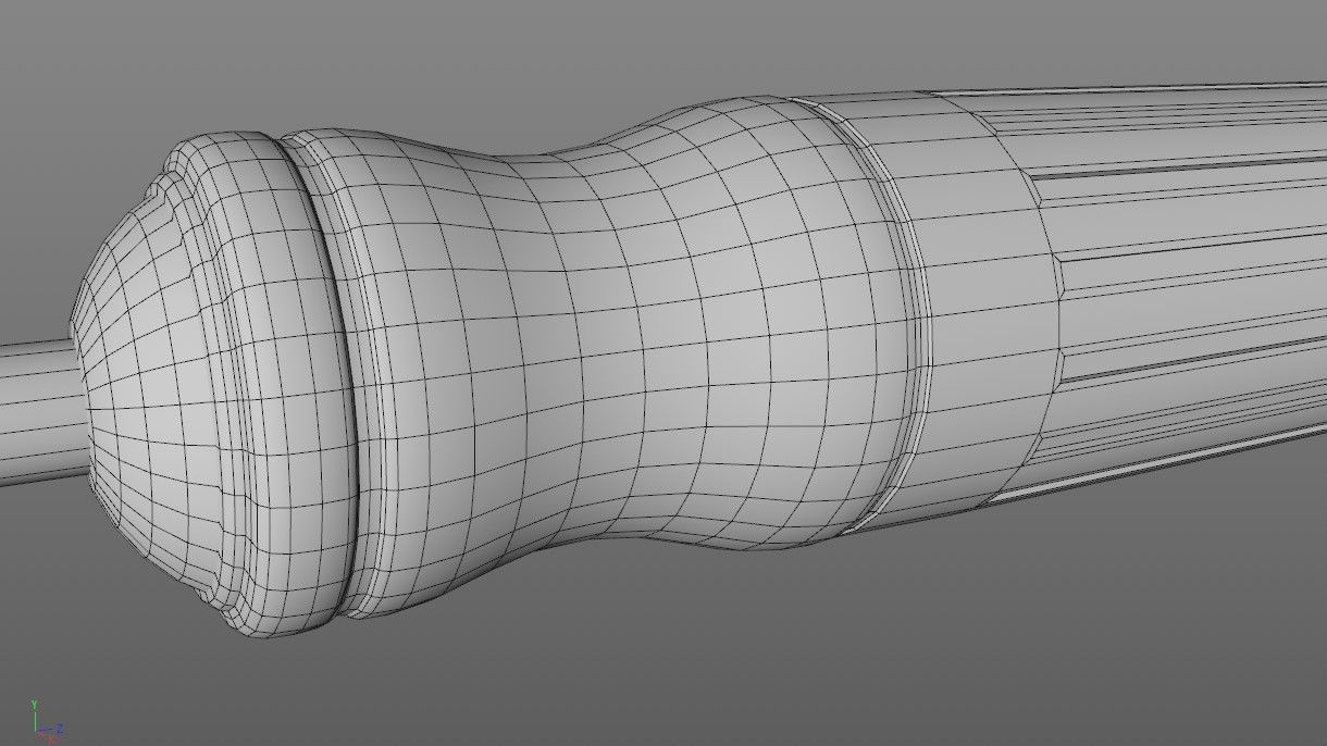 Screwdriver Low-poly 3D model_12