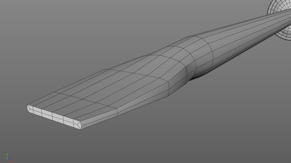 Screwdriver Low-poly 3D model_10