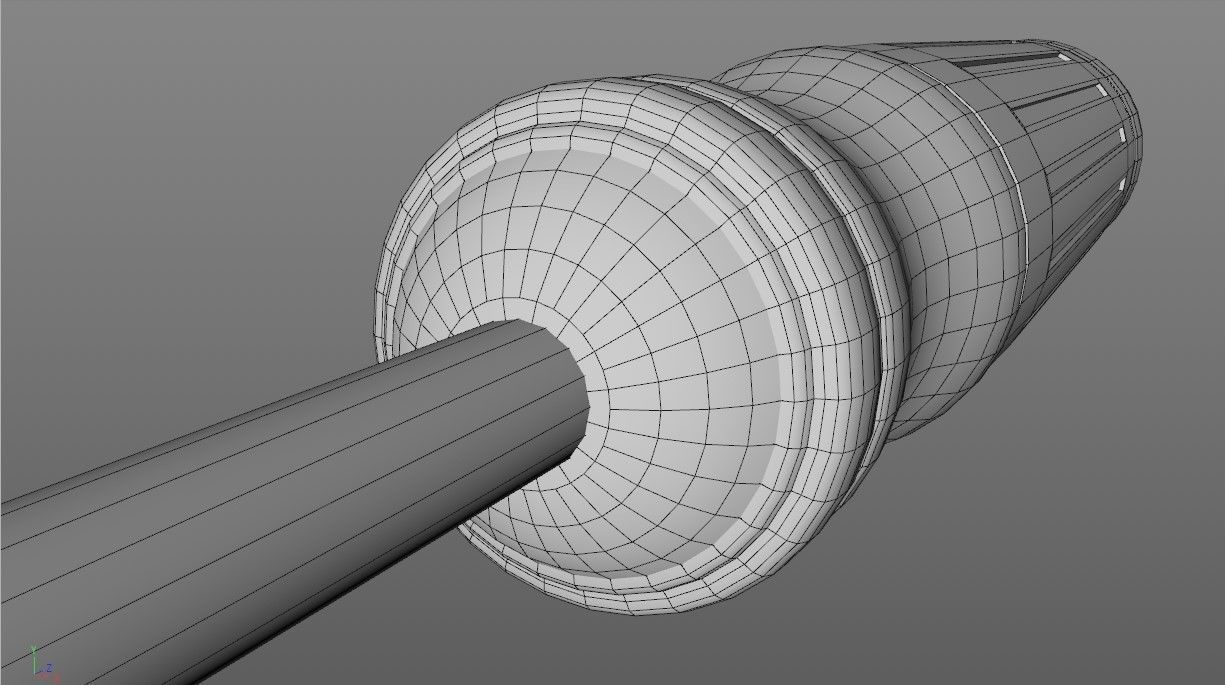 Screwdriver Low-poly 3D model_11
