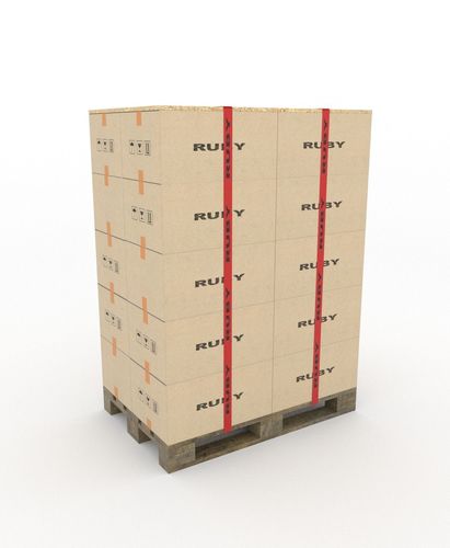 Pallet and boxes 3D model
