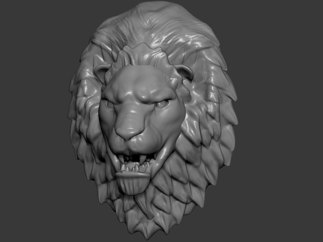 The Lion Head 3D print model_1