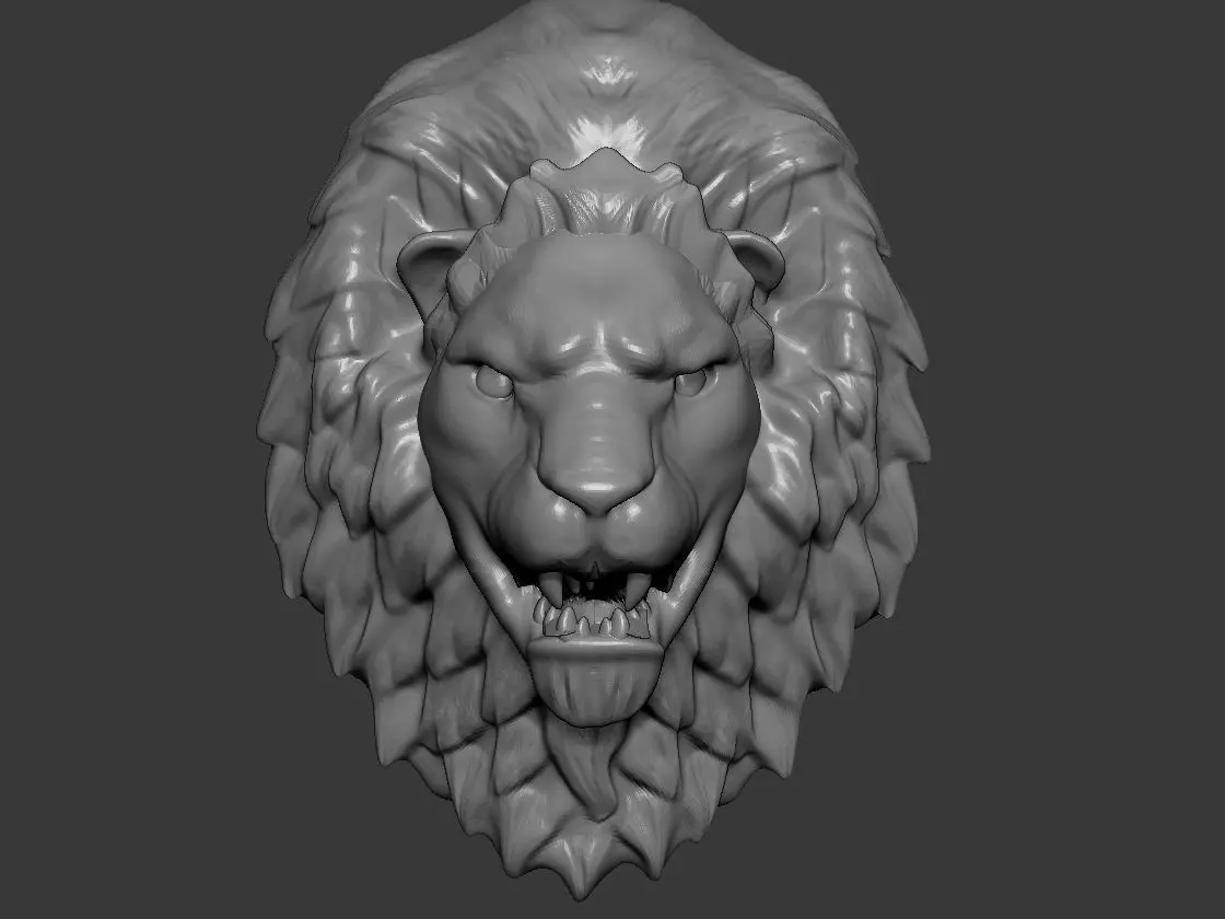 The Lion Head 3D print model_0