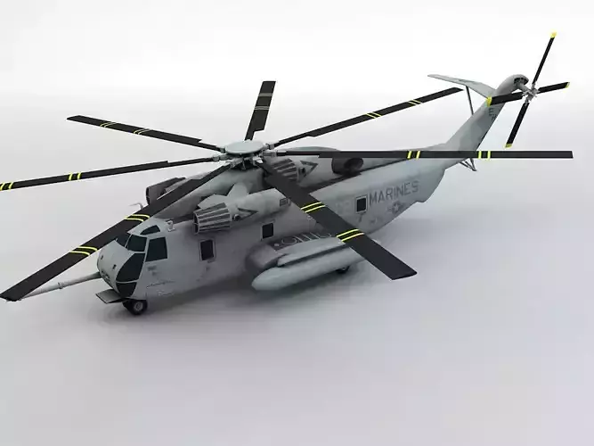 Sikorsky CH53E Helicopter  Low-poly 3D model