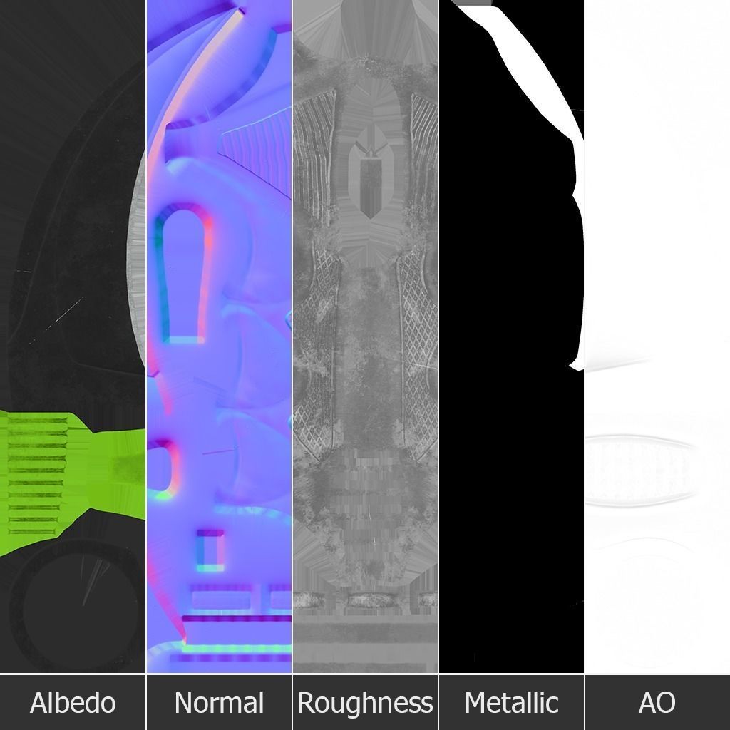 Karambit Knife Low-poly 3D model_6