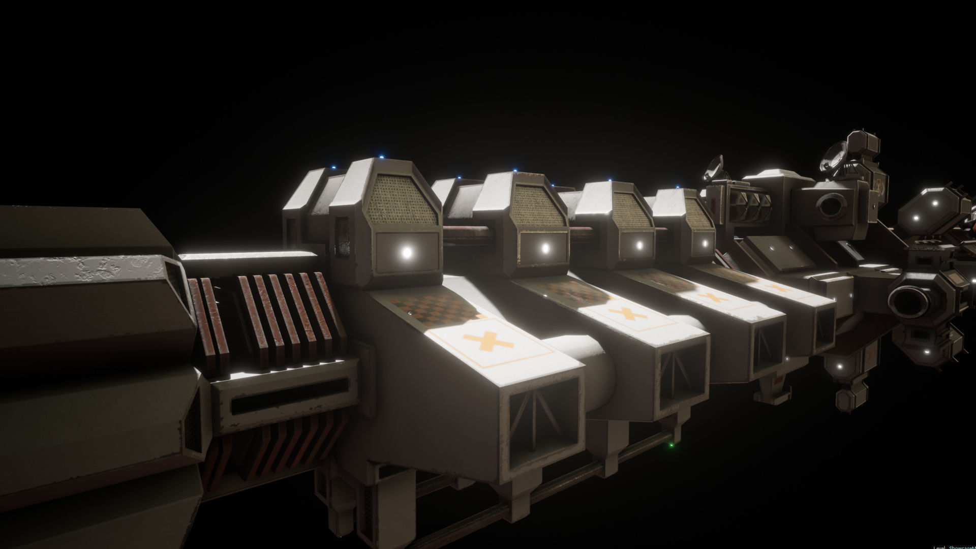 WS-SP-01 Concept Colonisation spacecraft Low-poly 3D model_11