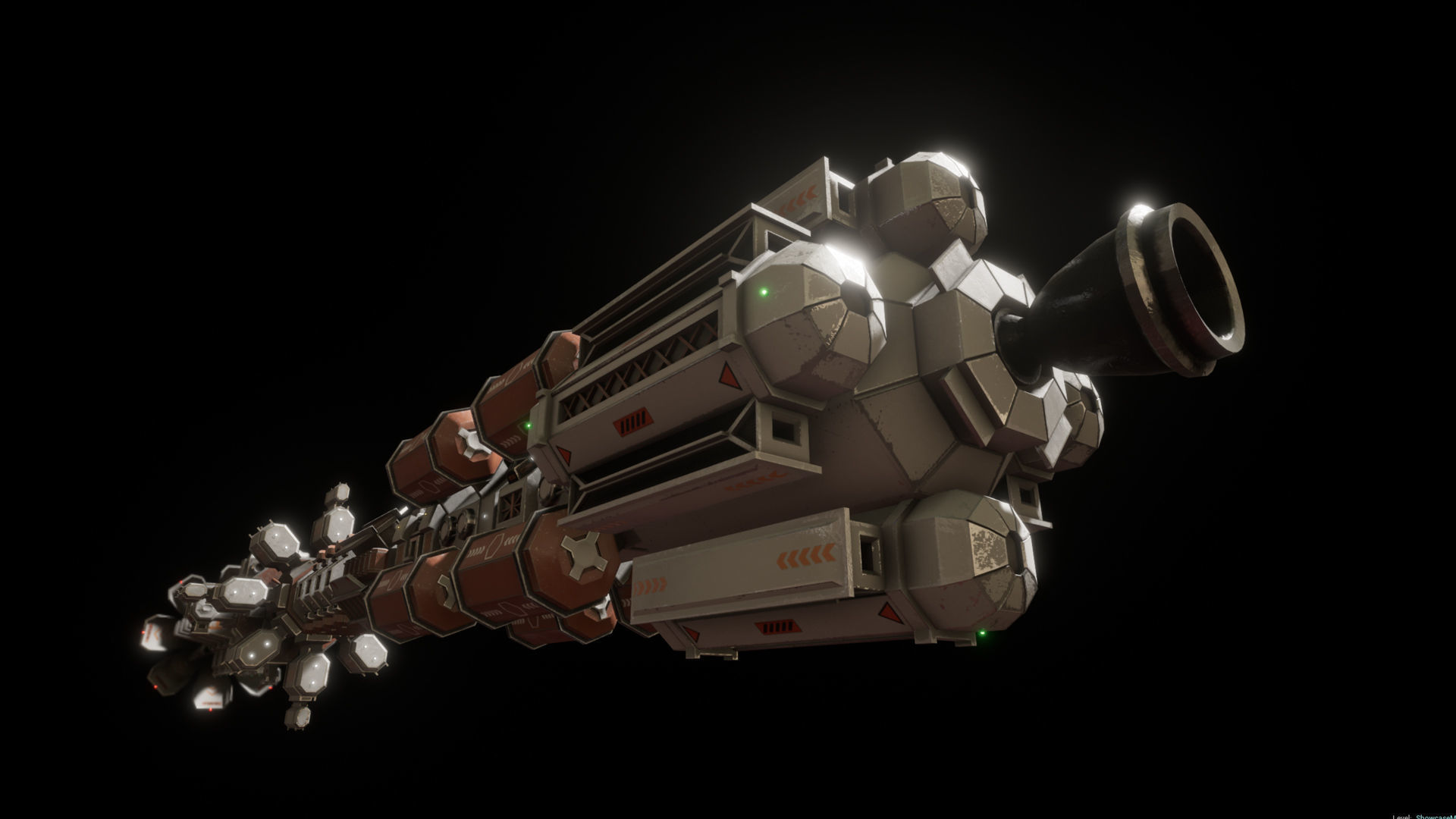 WS-SP-01 Concept Colonisation spacecraft Low-poly 3D model_9