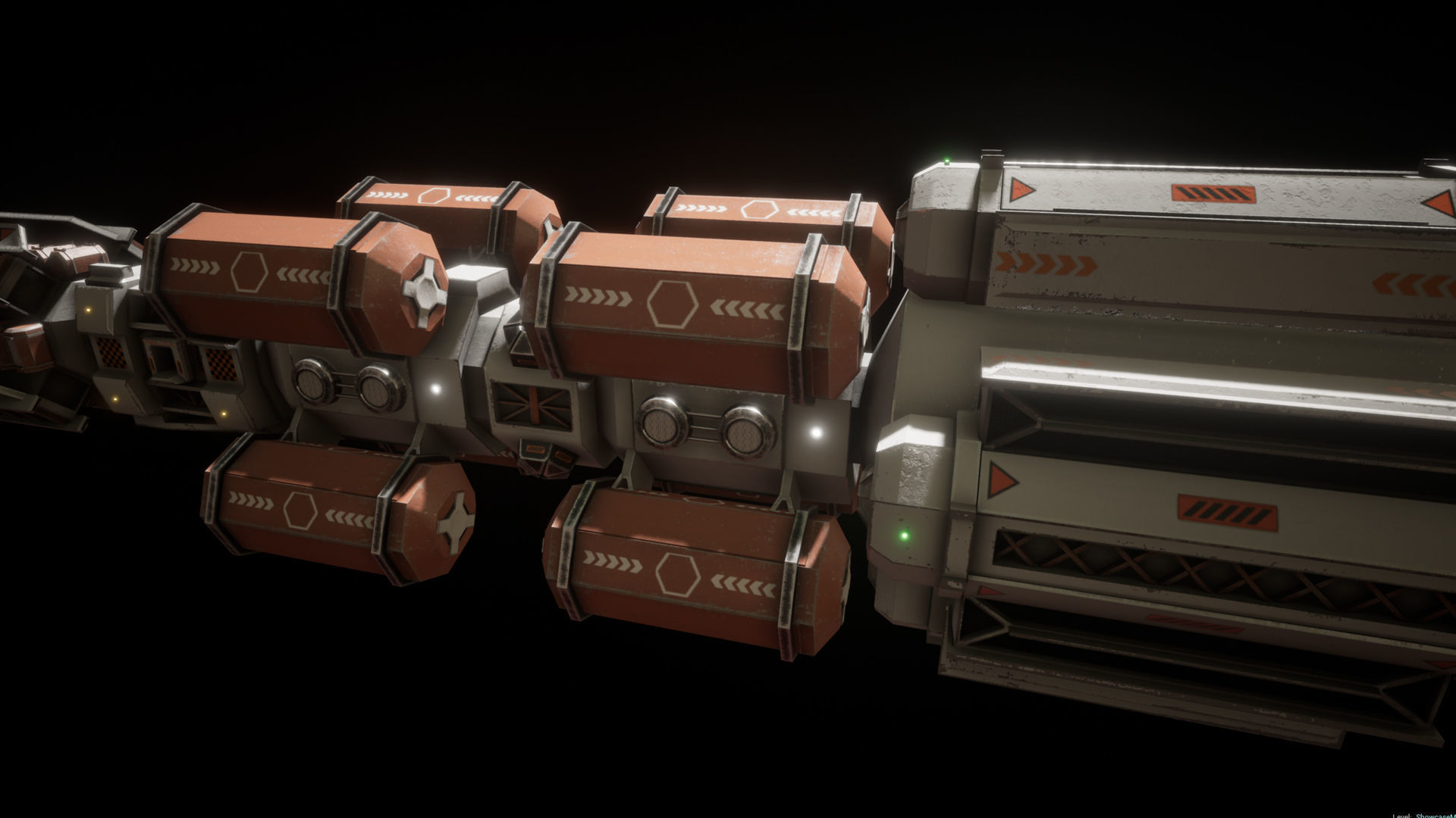 WS-SP-01 Concept Colonisation spacecraft Low-poly 3D model_12