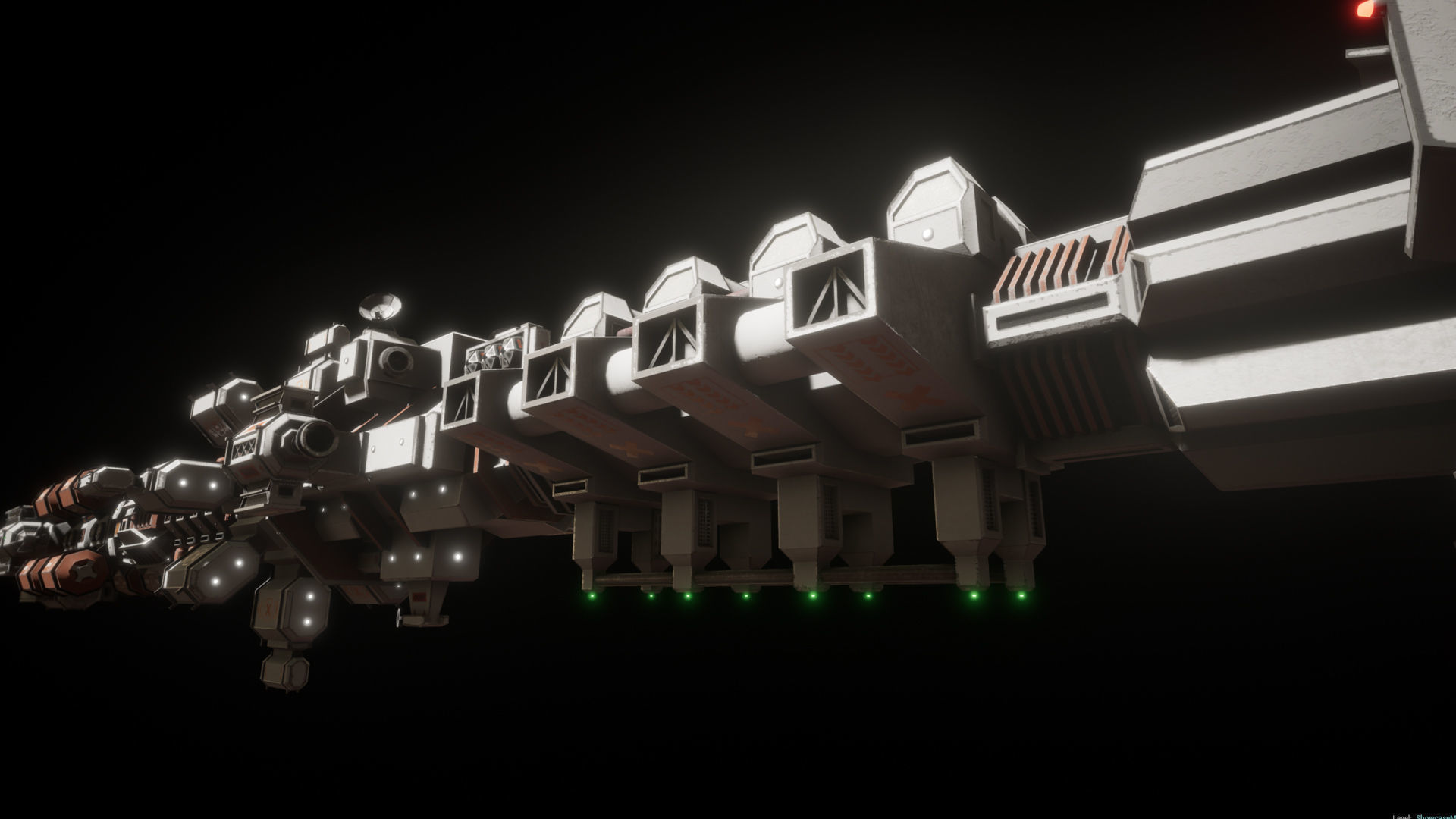 WS-SP-01 Concept Colonisation spacecraft Low-poly 3D model_7