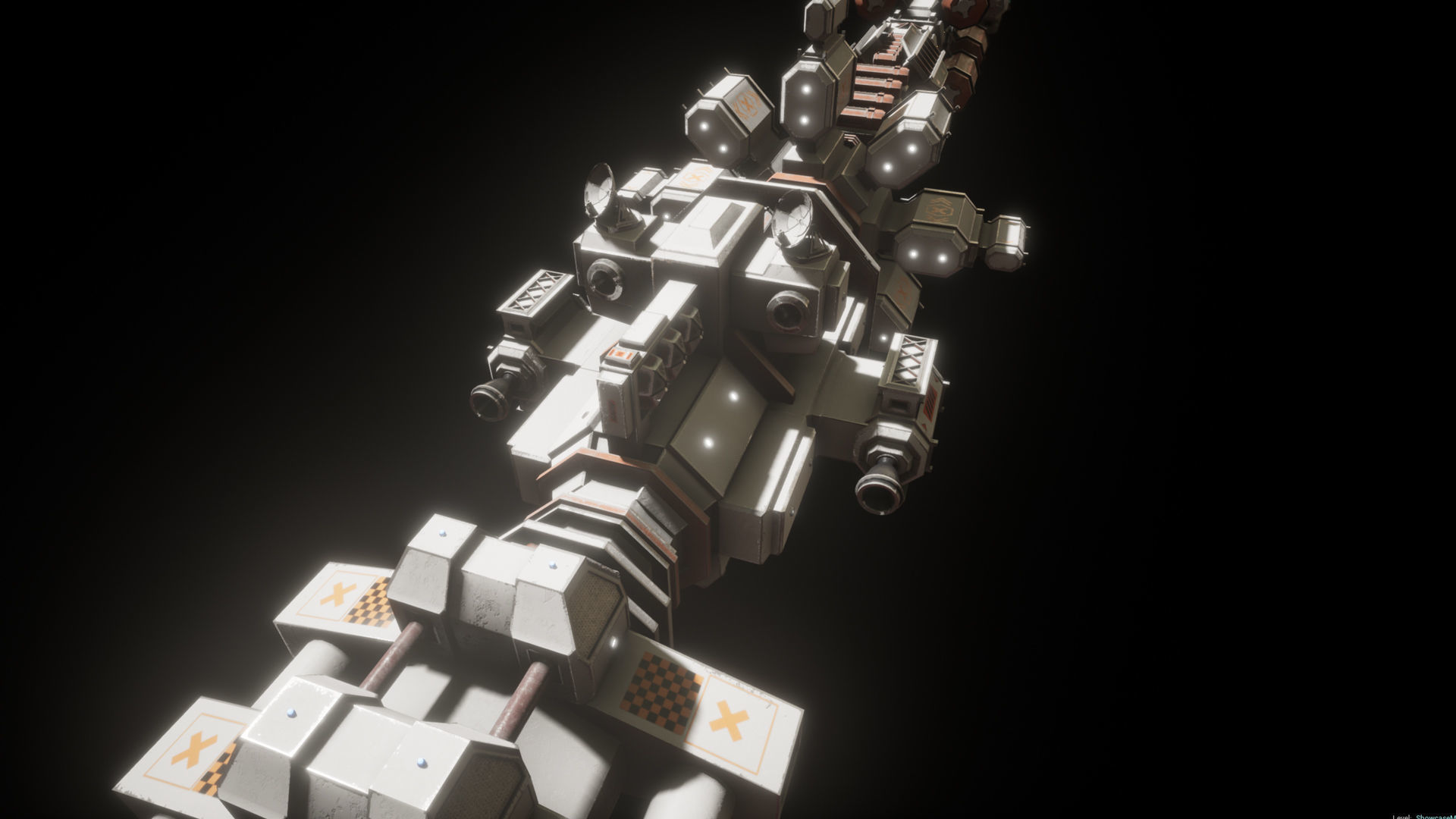 WS-SP-01 Concept Colonisation spacecraft Low-poly 3D model_14