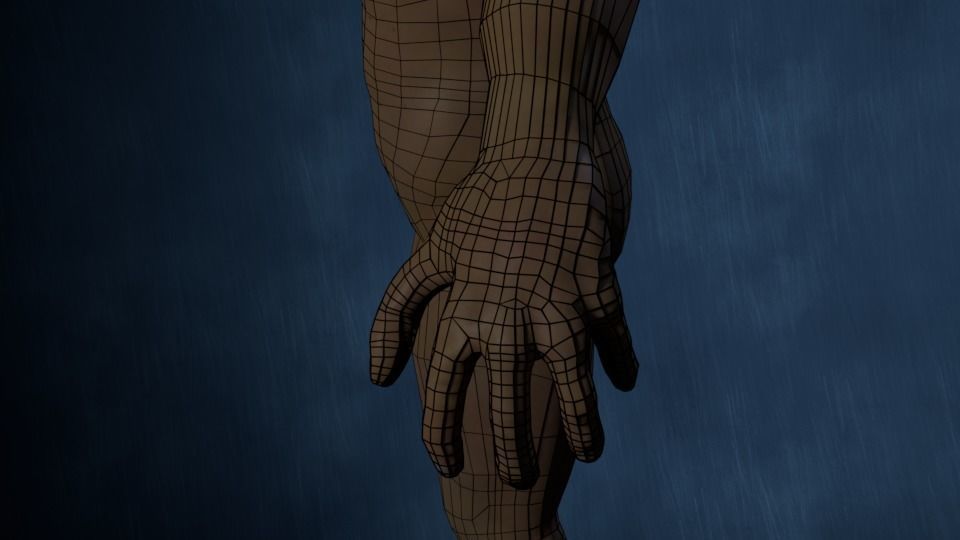 Human Demon-Troll Low-poly 3D model_2