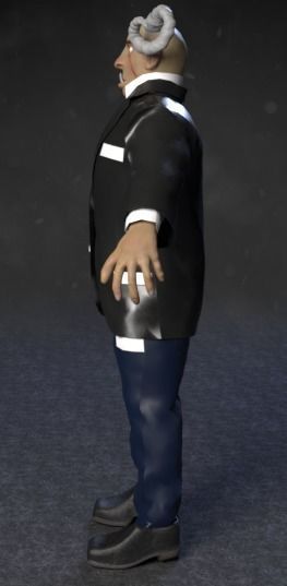 Human Demon-Troll Low-poly 3D model_8