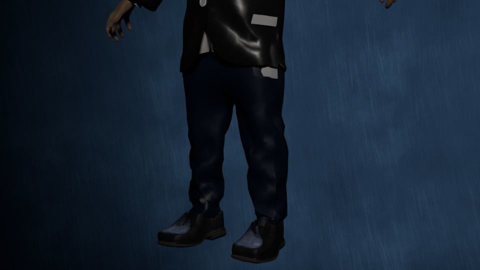 Human Demon-Troll Low-poly 3D model_3