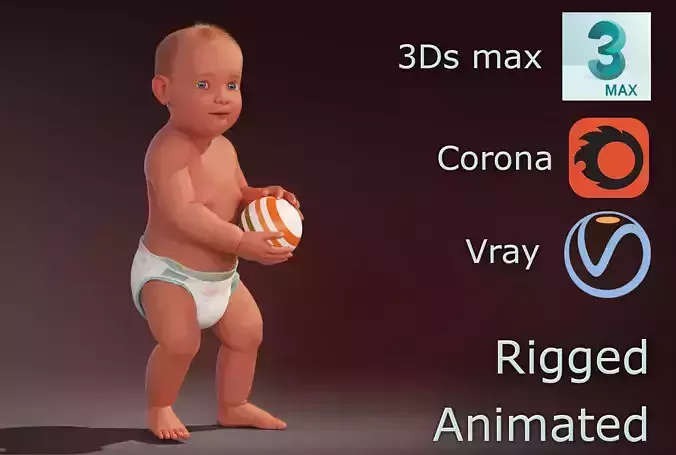 Baby for sale 3D model