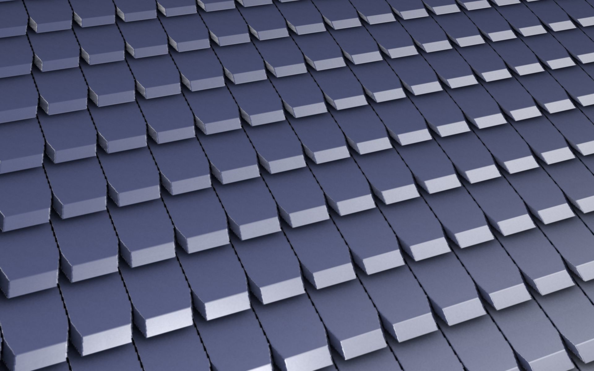 City House -25- Double-House - Roof blue - Wall brown Low-poly 3D model_37