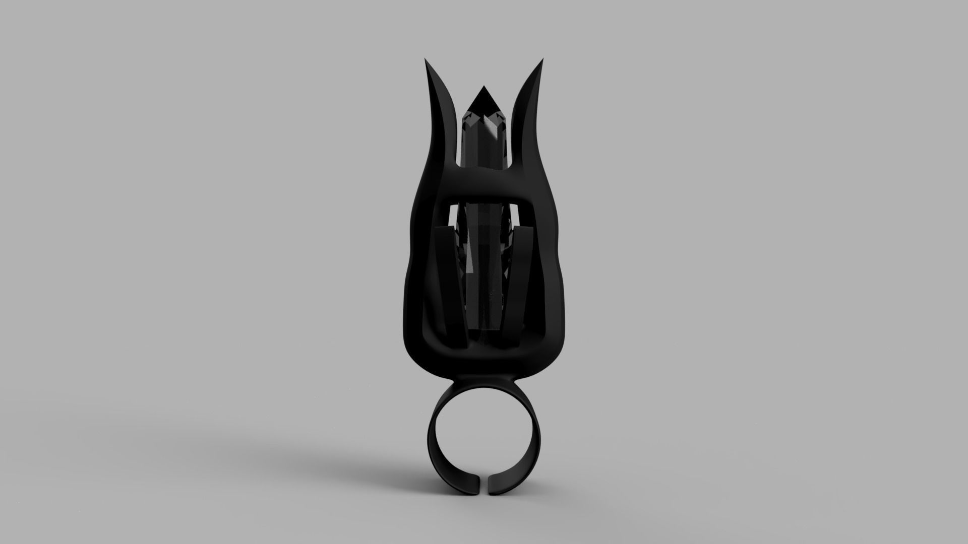 Maleficent Movie Ring replica 3D print model_3