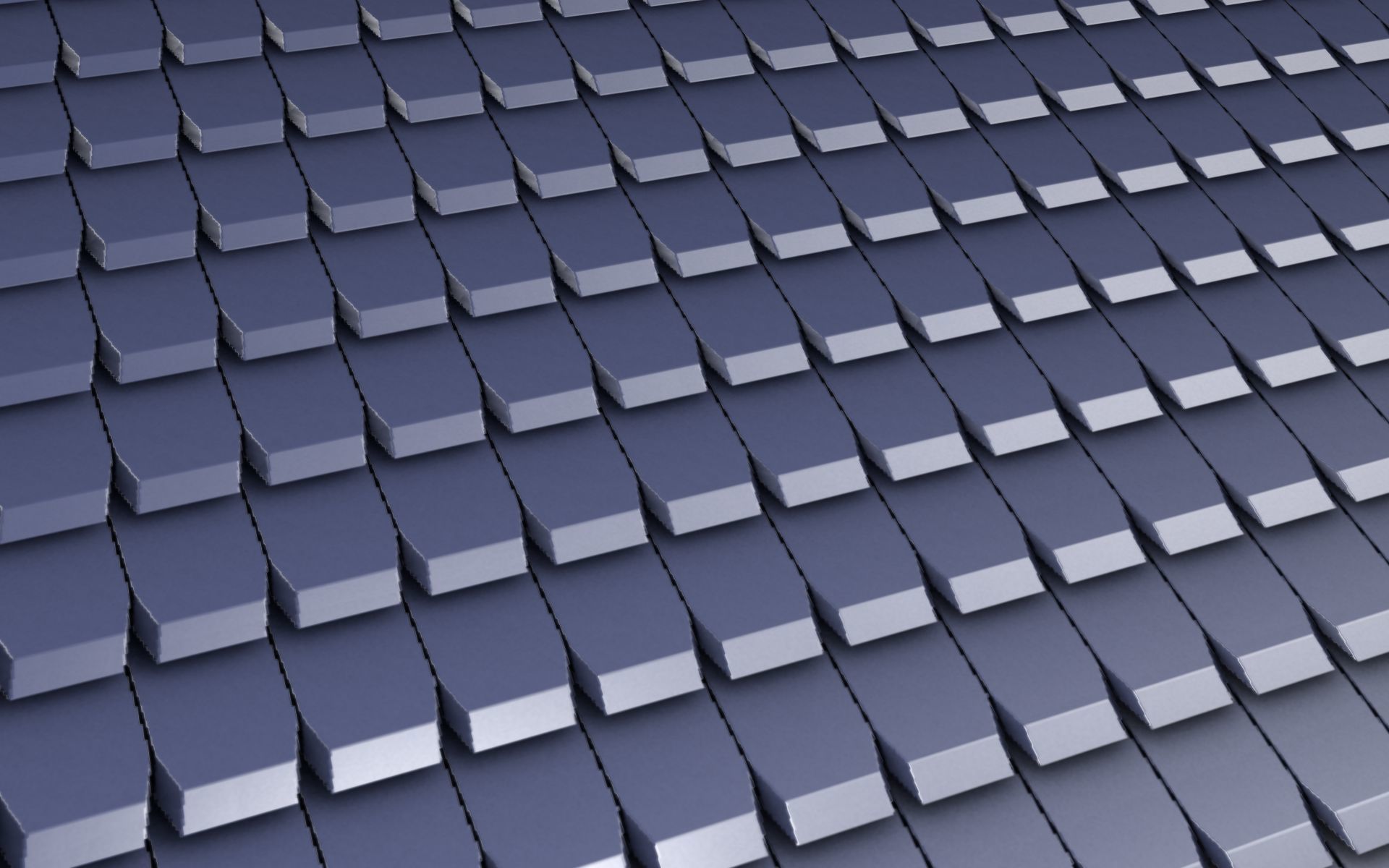 City House -19- Double-House - Roof blue - Wall blue white Low-poly 3D model_37