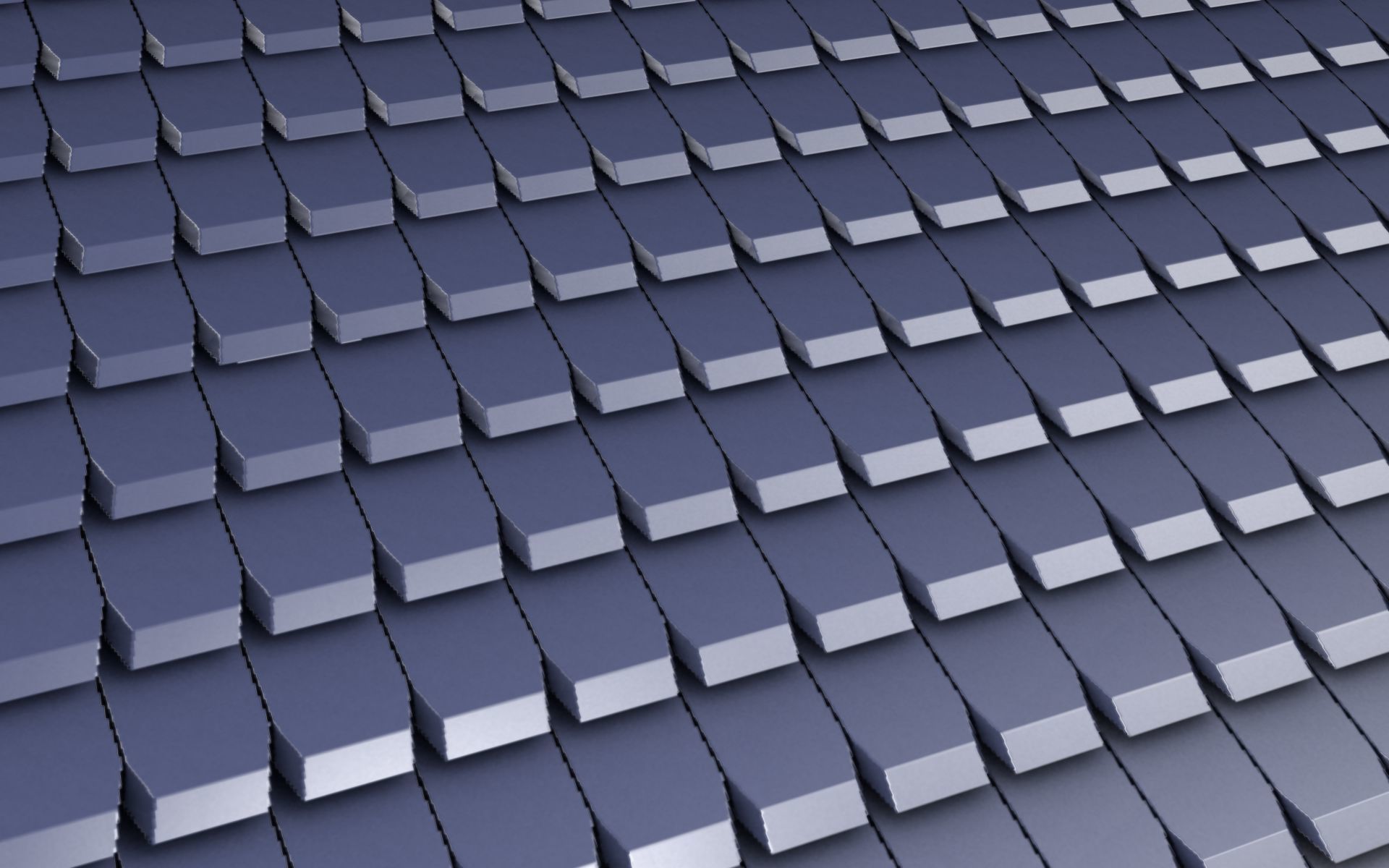 City House -18- Half-Double-House - Roof blue- Wall blue Low-poly 3D model_35