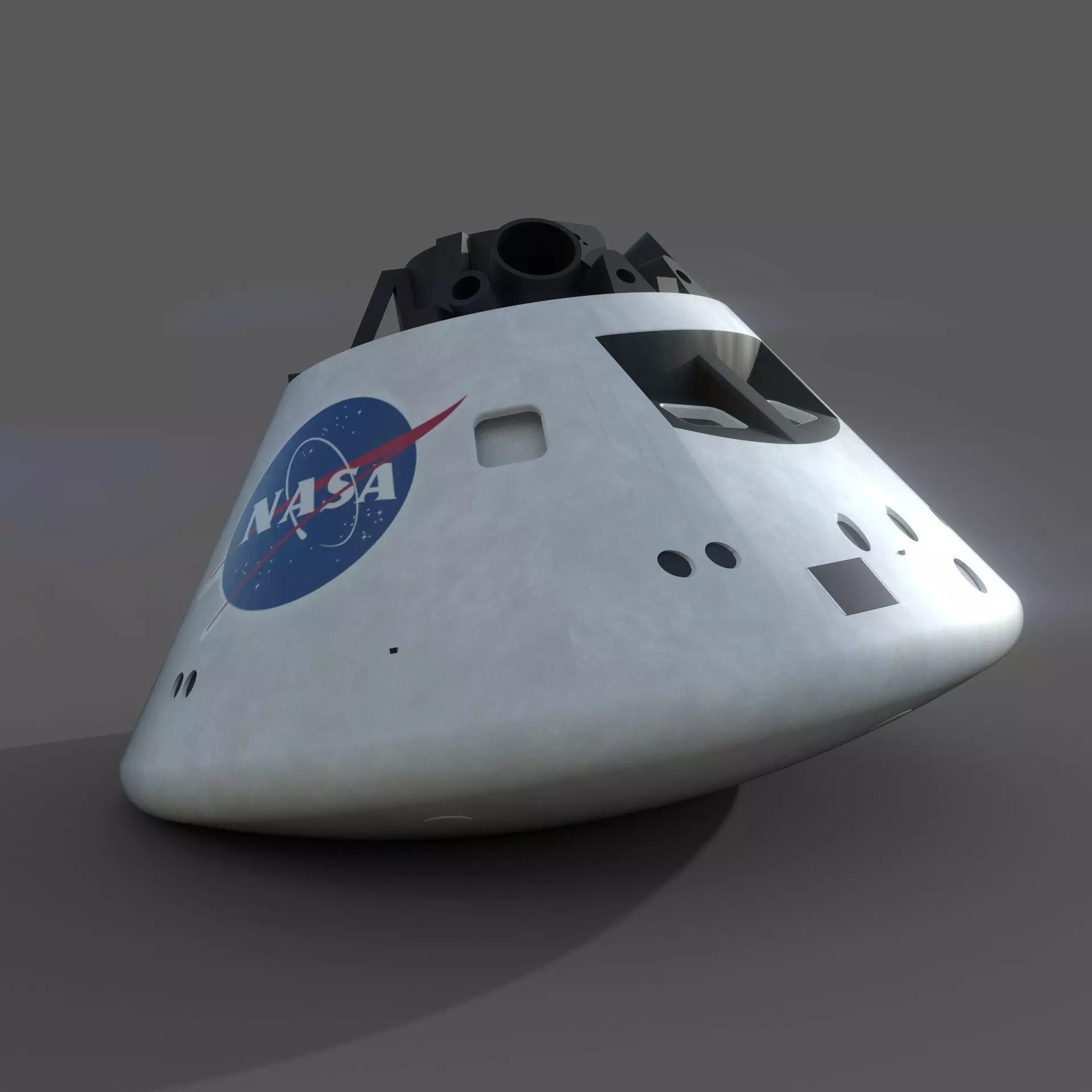 Orion Capsule - 3 Texture Sets Low-poly 3D model_0
