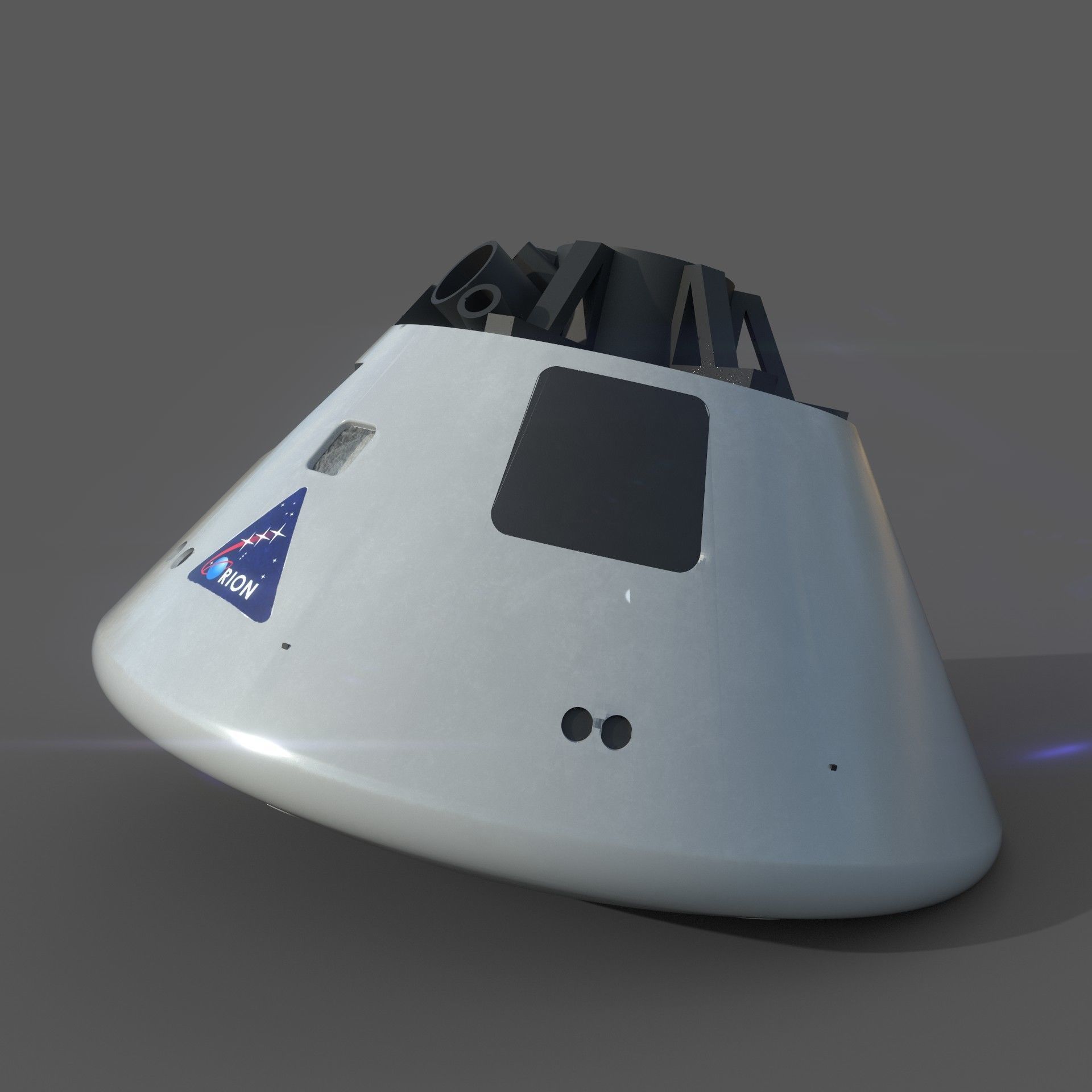 Orion Capsule - 3 Texture Sets Low-poly 3D model_3