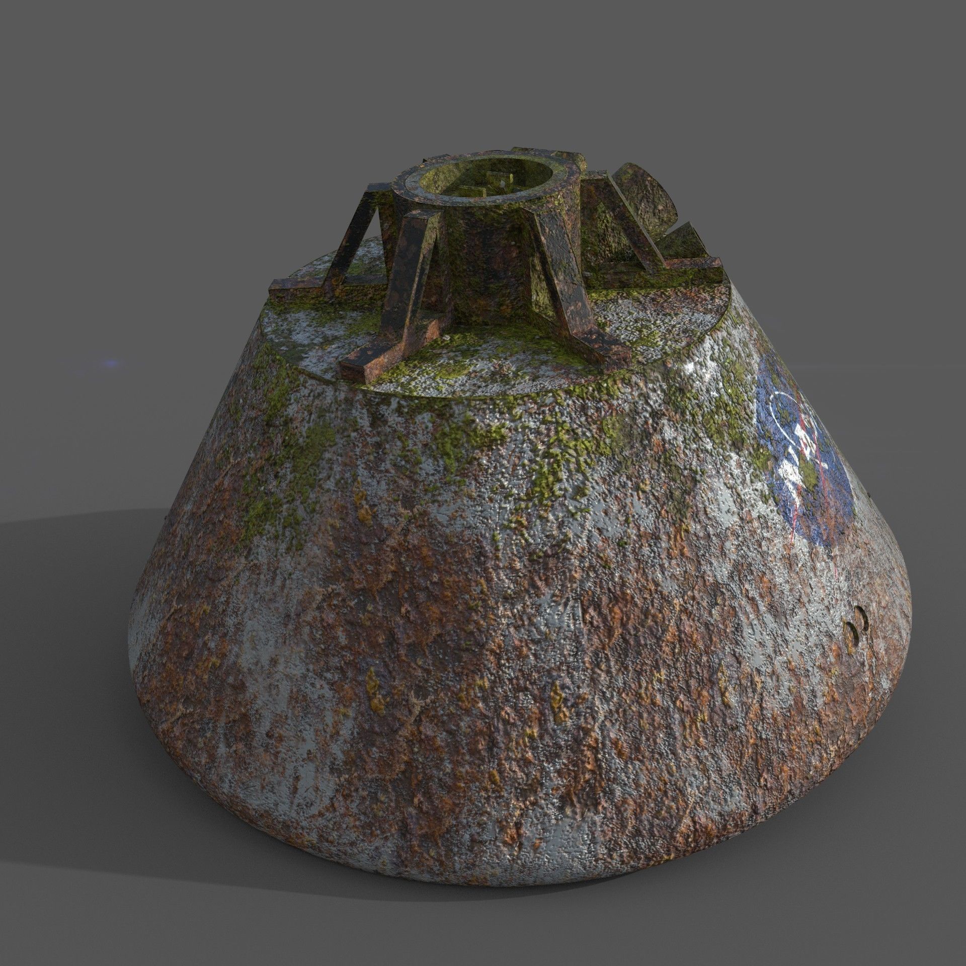 Orion Capsule - 3 Texture Sets Low-poly 3D model_5
