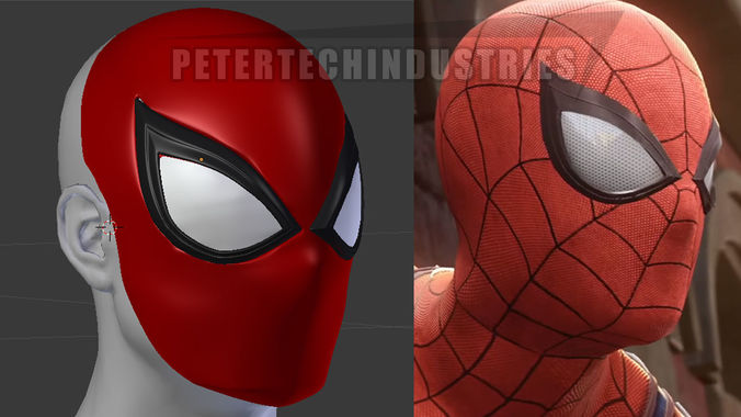 Spiderman PS4 Faceshell Lenses New Version 3D print model