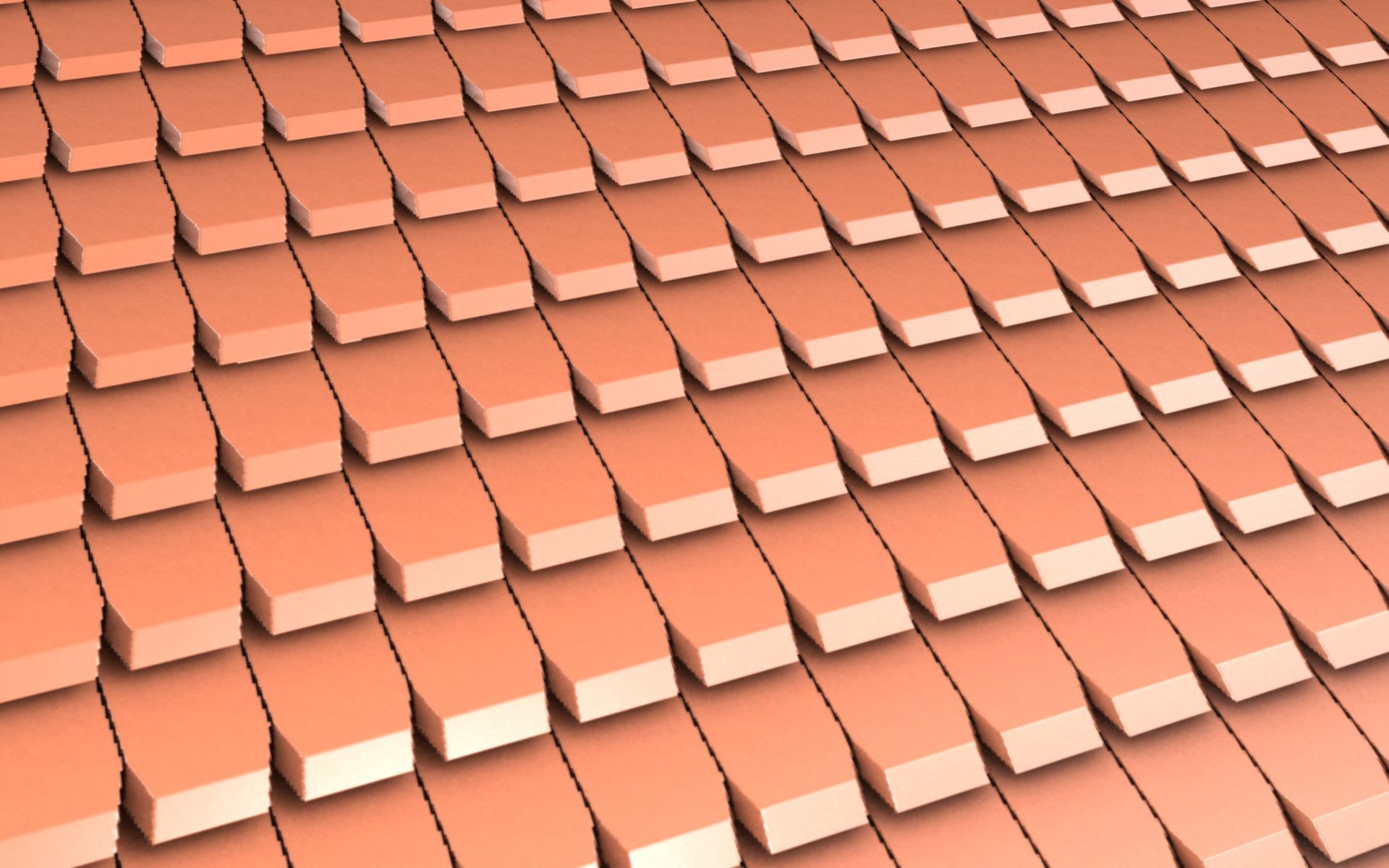 City House - 7 - Half-Double-House - Roof red - Wall skyblue Low-poly 3D model_35