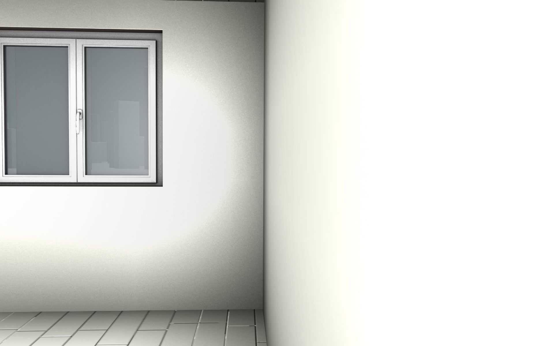 City House - 6 - Half-Double-House - Roof red - Wall skinyellow Low-poly 3D model_31