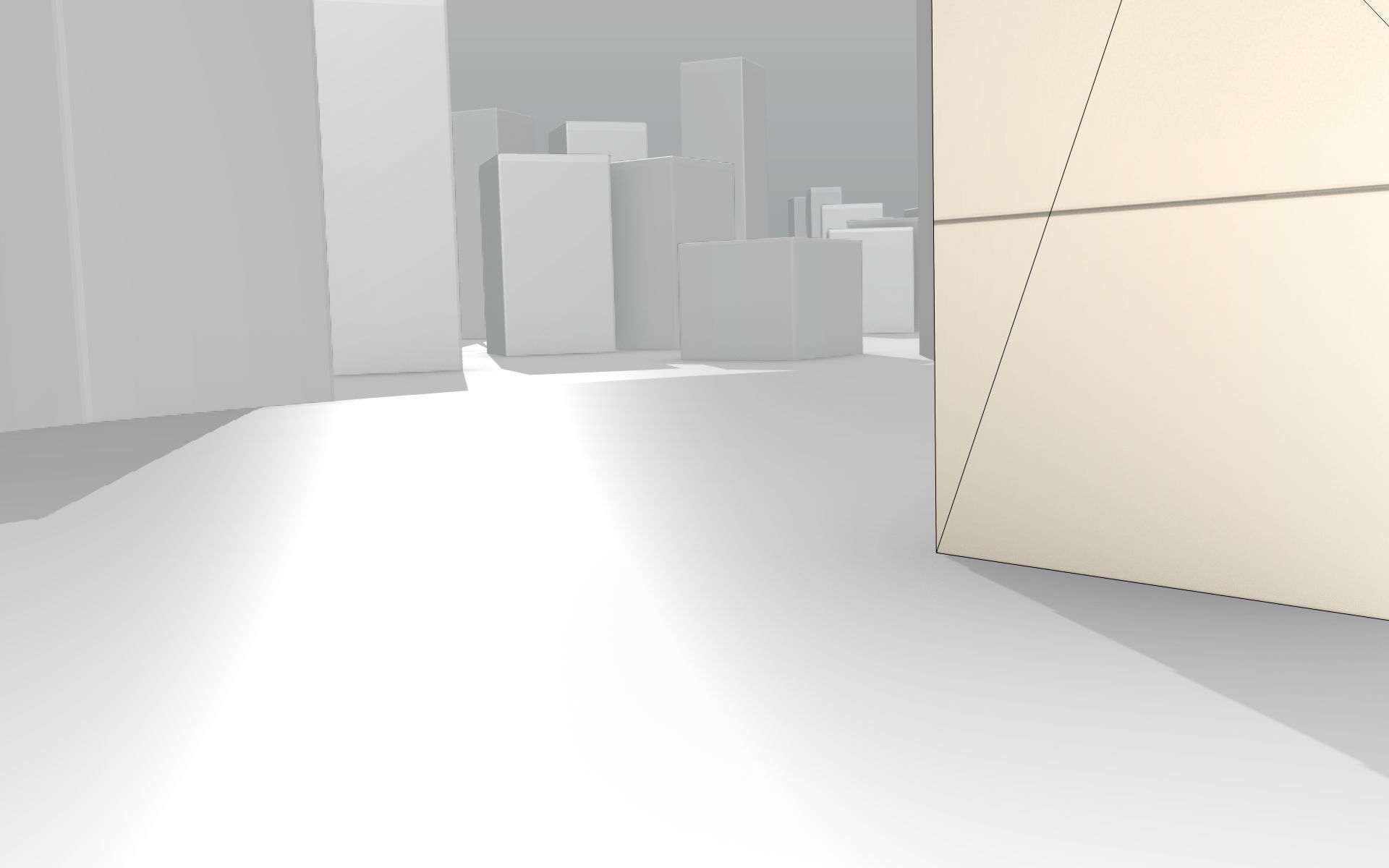 City House - 6 - Half-Double-House - Roof red - Wall skinyellow Low-poly 3D model_22