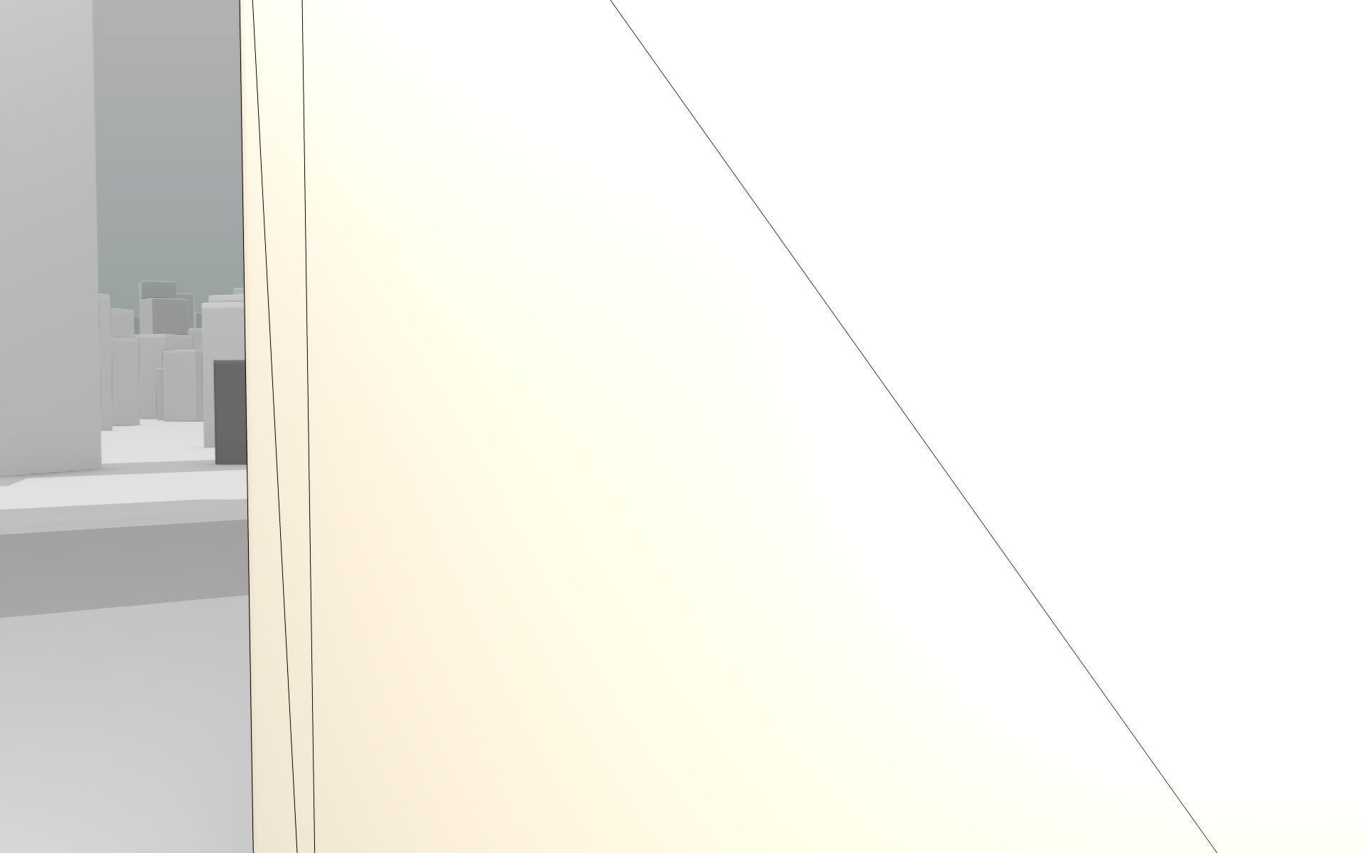 City House - 6 - Half-Double-House - Roof red - Wall skinyellow Low-poly 3D model_28