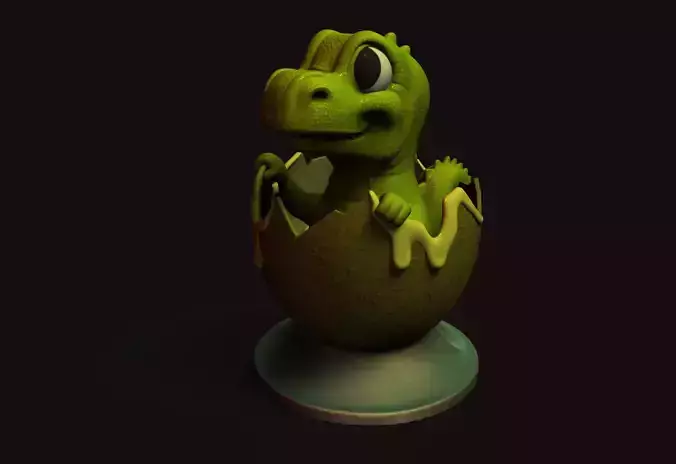 Dino Baby 3D print model