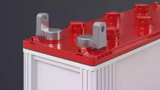 Battery 3D Model car