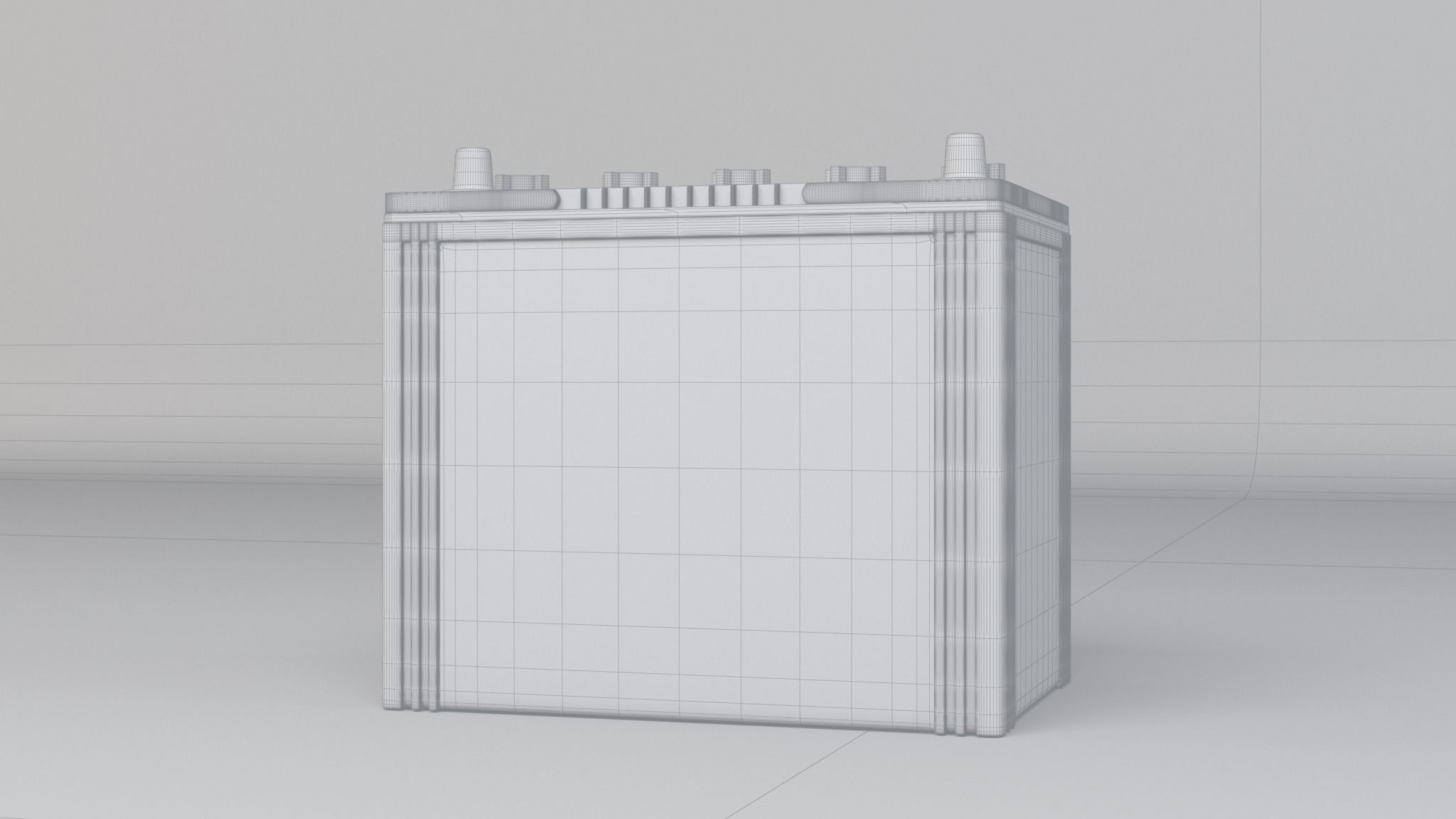 Commercial Vehicle Battery  3D model_2