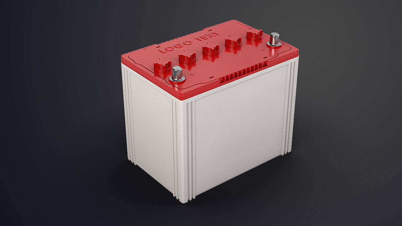Commercial Vehicle Battery  3D model_1